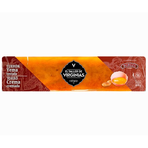 VIRGINIAS Turrón de yema tostada el taller 200 g.