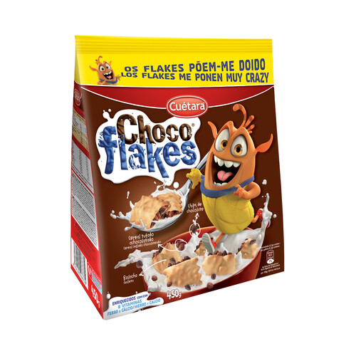 Galleta con arroz inflado chocolateado CHOCO FLAKES 450 g.