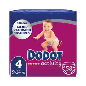 Dodot Activity Pañales talla 4+ para niños de 10 a 15 kilogramos 104 uds