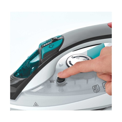 Plancha de vapor POLTI Vaporella Quick & Comfort QC110, suela acero inoxidable, potencia 2200W.