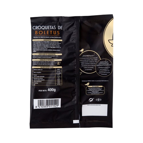 PRODUCTO ALCAMPO Collection Croquetas rellenas de suave bechamel y boletus 400 g.