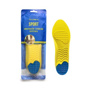 Plantilla Sport ACHUCHONAS, amortiguación, estabilidad y resistencia, talla 41/46.
