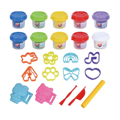 Set de Juego Monstruos con moldes y pasta de modelar con Botes Extras 13 piezas +3 Años ONE, TWO FUN
