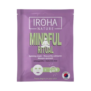IROHA NATURE Minful ritual Mascarilla facial calmante con Ashwagandha y ácido Hialurónico.