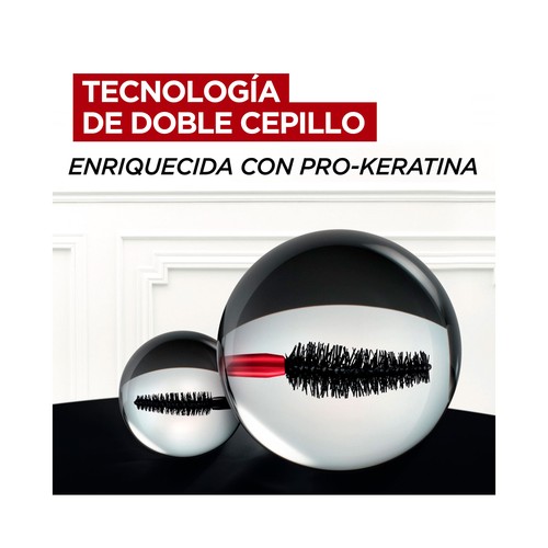 L´ORÉAL PARIS Pro xxl lift Tono negro Mascara de pestaás con Pro-keratina, con efecto volumen y lifting.
