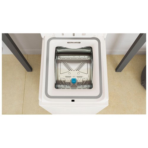 Lavadora de carga superior WHIRLPOOL TDLR 6240L SP/N 6KG, clasificación energética: C, 1200RPM,H: 84,5cm, A: 40cm, F: 60cm.
