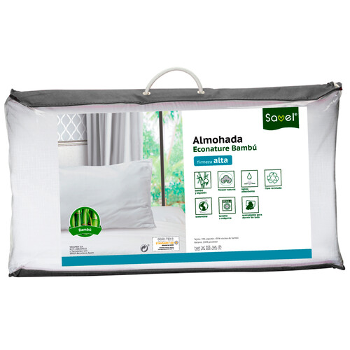Alcampo Almohada de fibra 70cm firmeza alta SAVEL Envío gratis