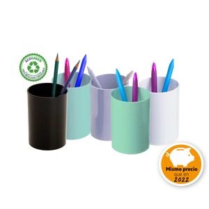 Imagen de Portalápices Sostenible Ecogreen color surtido pastel, 100% reciclado y reciclable ARCHIVO 2000.