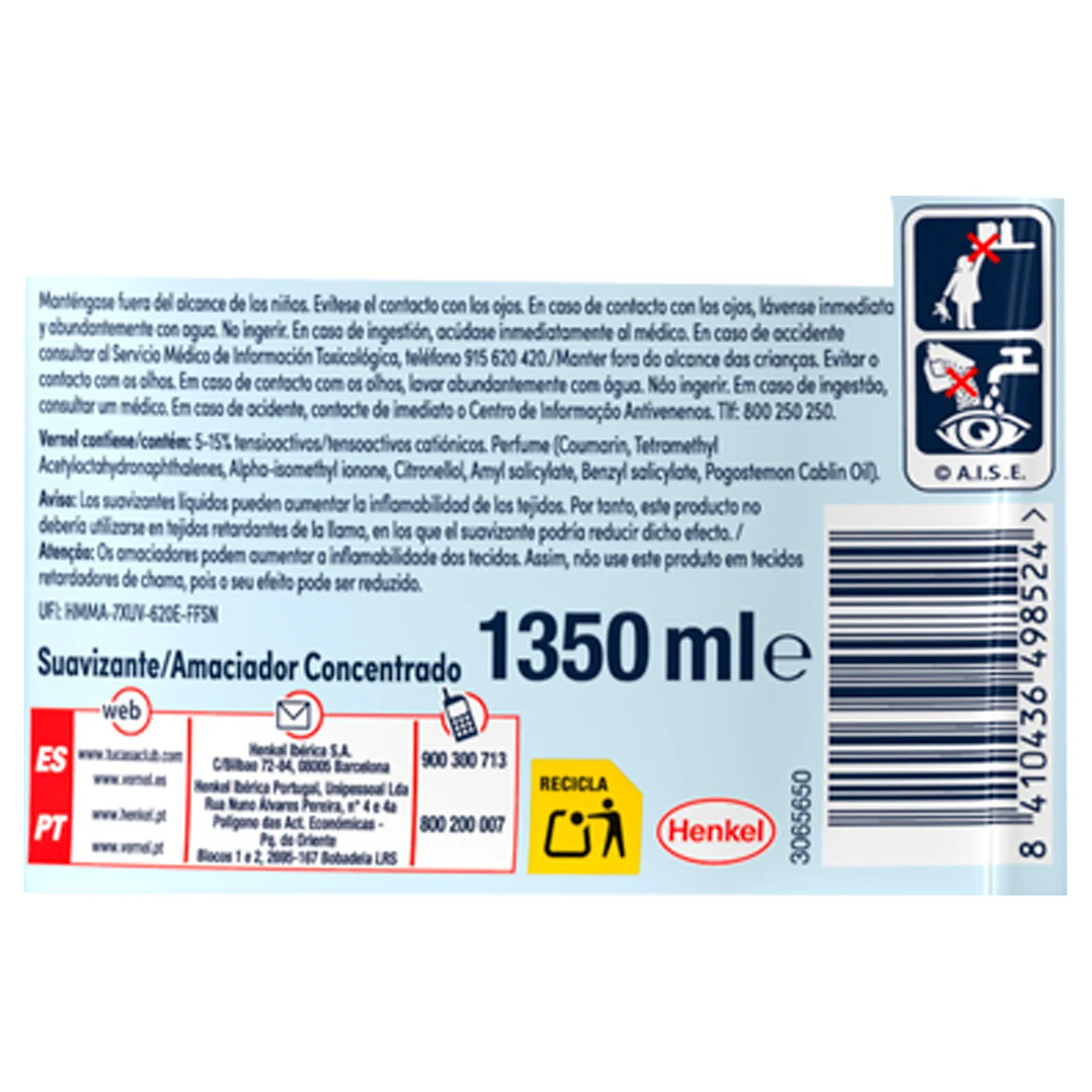 Suavizante cielo azul 75ds 13500ml