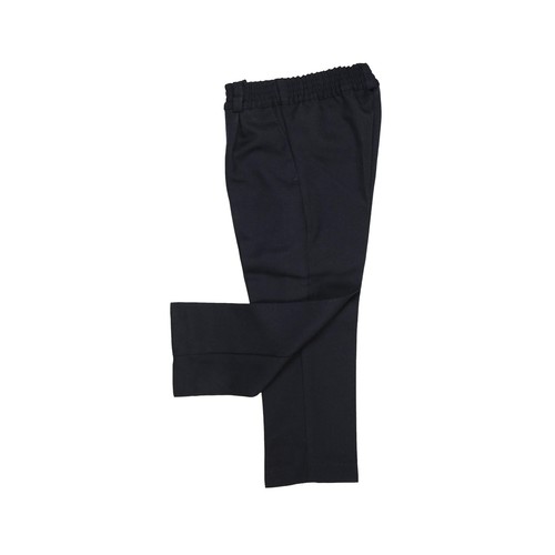 Pantalón de uniforme con cintura elástica azul marino, talla 5.