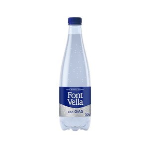 Imagen de FONT VELLA Agua mineral natural con gas botella 50 cl.