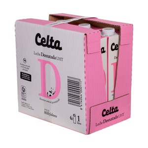 precios Celta Leche Desnatada De Vaca 6 X 1 L. en Alcampo