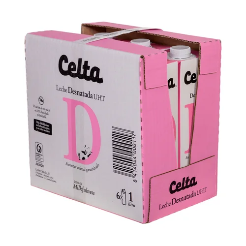 Leche semidesnatada de vaca 1 l.