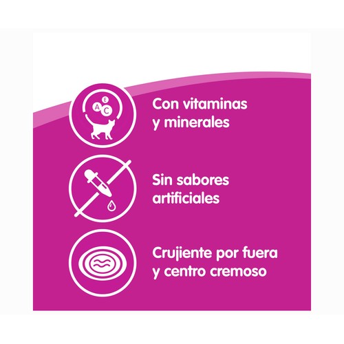 WHISKAS Snacks temptations salmón 60 gr.