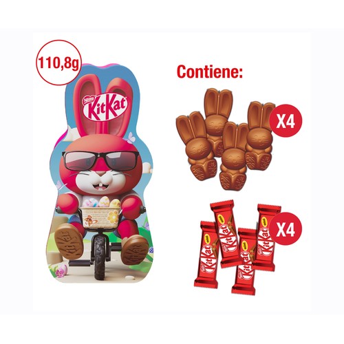KIT KAT Lata con figuritas de chocolate 110,8 g.