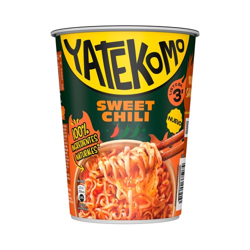 YATEKOMO Fideos Orientales instantáneos sabor sweet chilly - 60g.