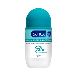 SANEX Dermo+ total protection Desodorante roll on para mujer antitranspirante hasta 72 horas 50 ml.