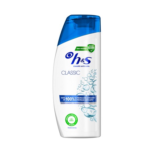 H&S Classic Champú anticaspa de uso diairo 90 ml.