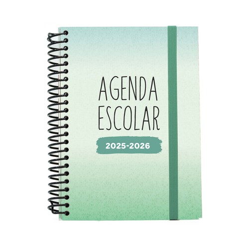 Agenda escolar 25/26, tamaño A6, surtido de colores, MIMBEK.