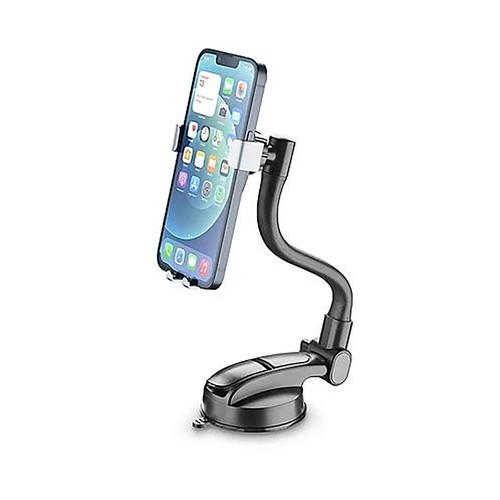 Soporte móvil para coche con rotación de 360°, flexible, color negro, CELLULAR LINE.