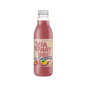 Imagen de VIA NATURE Bebida de avena, fresa y platano 750 ml