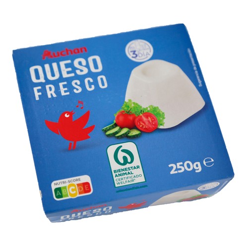 Queso fresco PRODUCTO ALCAMPO 4 uds. 62,5 g.