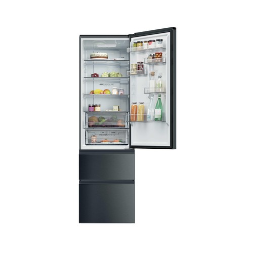 Frigorífico combi 205cm HAIER HTR3620CNMP INOX, 3 cajones, NO FROST, clasificación energética: C, H: 205cm, A: 59,5cm, F: 66,7cm, capacidad total: 414L.
