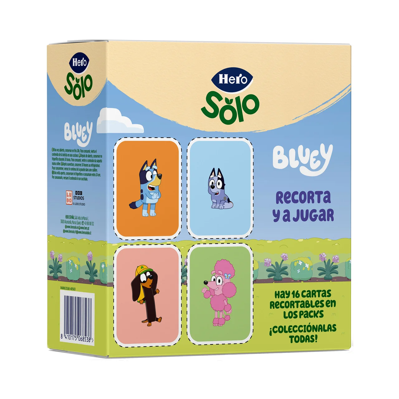Solo Bolsitas de fruta (naranja, plátano, pera) y galleta, a partir de 12 meses 4 x 100 g.