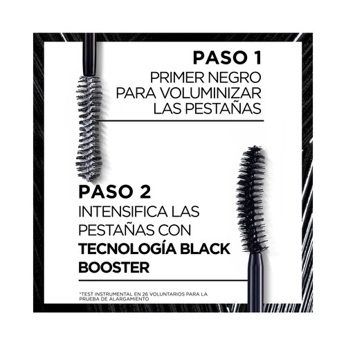 L´ORÉAL PARIS Pro xxl volume Tono negro  Mascara de pestañas con Biotina con efecto extensión pestañas.