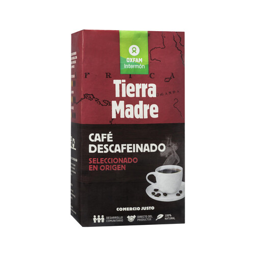INTERMÓN OXFAM TIERRA MADRE  Café molido descafeinado 250 g.