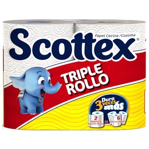 Imagen de Rollo de cocina (dura 3 veces más) SCOTTEX 2 unidades