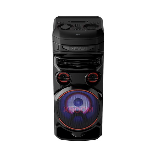 Altavoz LG Xboom RNC7 500W, efectos DJ, iluminación LED, entrada micrófono o guitarra.