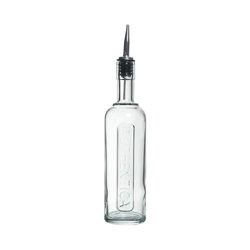 Aceitera de vidrio con tapón dosificador, MENAJE.