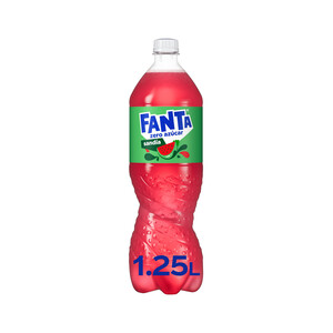 Imagen de FANTA Zero azúcar Bebida refrescante sabor sandia, sin azúcares añadidos botella 1.25L