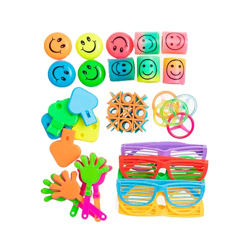 36 juguetes surtidos de colores para piñatas, OH YEAH!