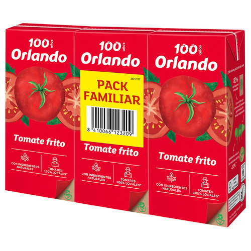 ORLANDO Tomate frito 3 uds x 350 g.