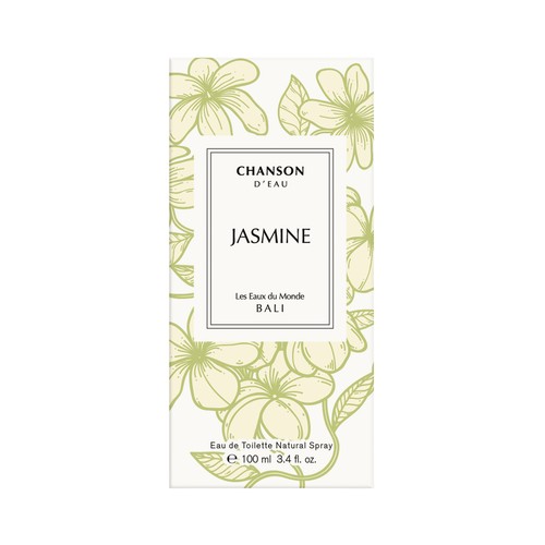 CHANSON D´EAU Bali Eau de toilette para mujer con aroma a jazmín y vaporizador en spray 100 ml.
