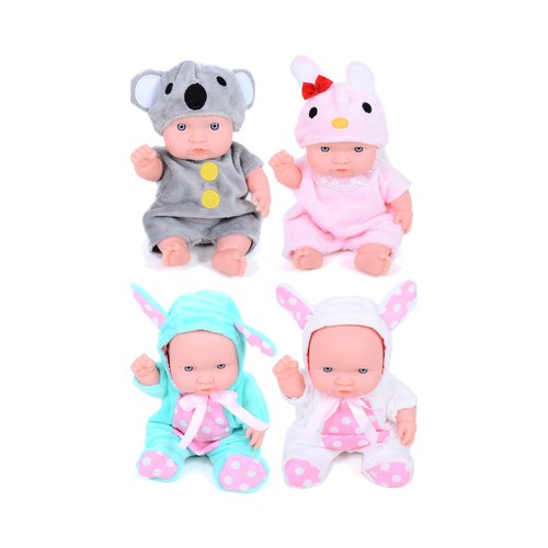Muñeco bebé de 20cm. con disfraz de animalitos, varios modelos ONE TWO FUN ALCAMPO.