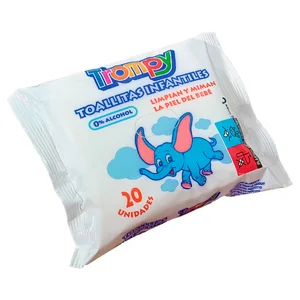 TROMPY Toallitas húmedas para bebé sin alcohol 20 uds.