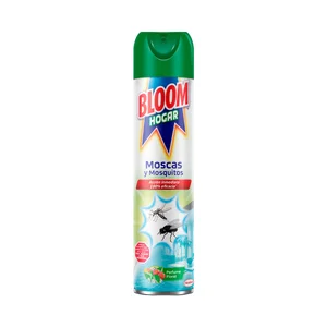 BLOOM Insecticida aerosol moscas y mosquitos hogar 600 ml.