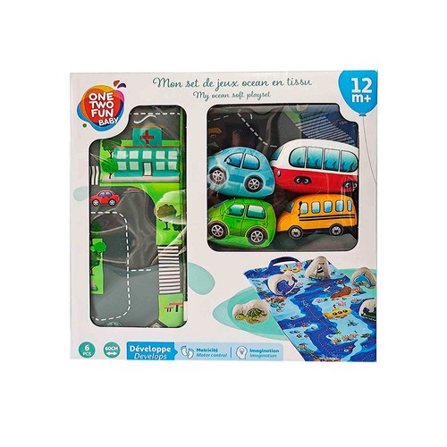 Playset Ciudad 2 En 1 Manta Bolso 6 Figuras (60X30Cm)