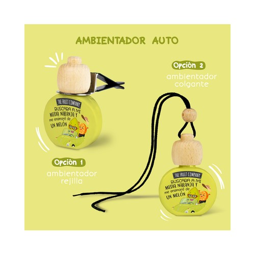 THE FRUIT COMPANY Ambientador perfumador para espacios reducidos, con aroma a melón.