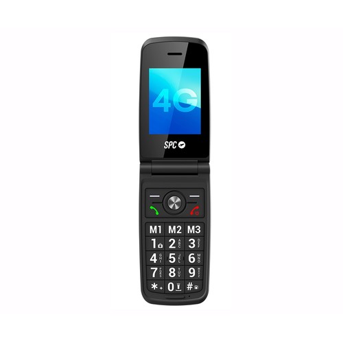 Teléfono senior SPC titan 2 2342N, color negro, 4G, 2,4" (6,09cm)