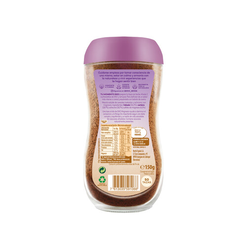 EKO Cereales solubles para beber, sin azúcares añadidos EKO Magnesio frasco de vidrio de 150 g.