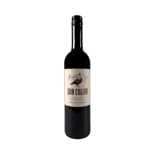 SON COLOM  Vino tinto con IGP Vinos de la Tierra de Mallorca botella de 75 cl.