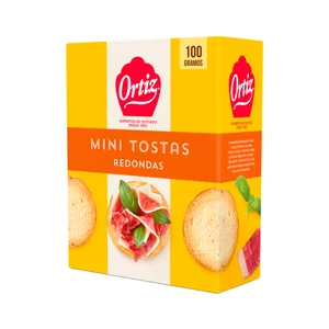 ORTIZ Mini tostas redondas 100 g.