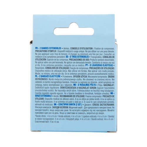 PRODUCTO ALCAMPO Tiras adhesivas extensibles transpirables (4 m x 6 cm) 2 uds.