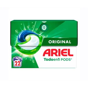 ARIEL Detergente en cápsulas original 22 DS
