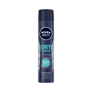 NIVEA Men dry fresh Desodorante en spray para hombre anti transpirante hasta 72 horas 200 ml.