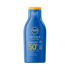 NIVEA Sun protege & hidrata Protector solar hidratante en crema con FPS 50+ (muy alto) 100 ml.